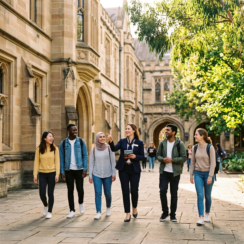 Students on campus